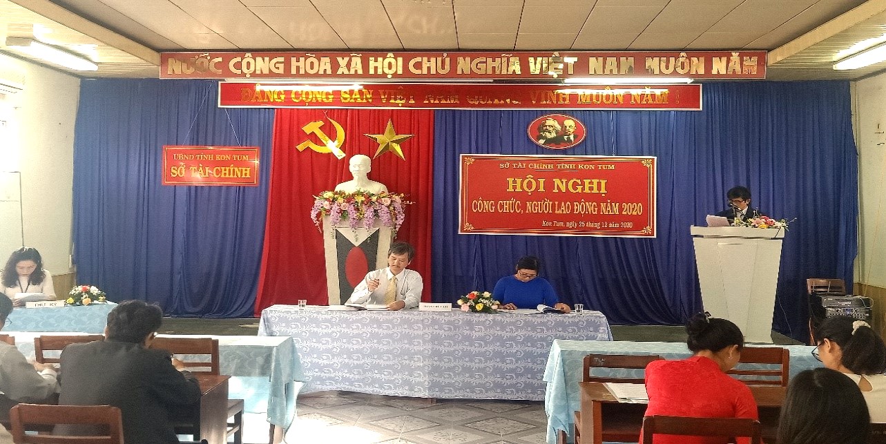 Hội nghị công chức, người lao động Sở Tài chính tỉnh Kon Tum năm 2020