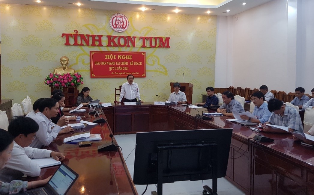 Hội nghị giao ban trực tuyến ngành Tài chính tỉnh Kon Tum quý 2/2021