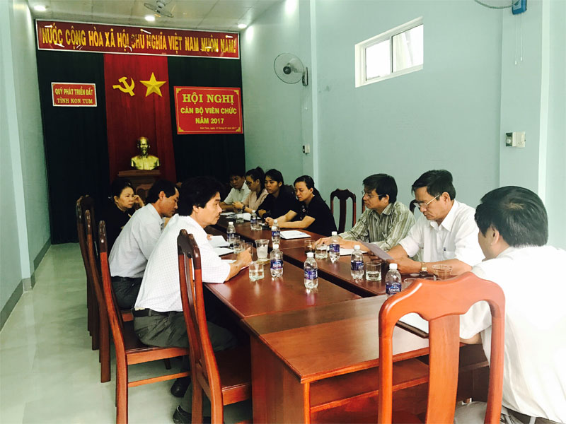 Công bố quyết định thanh tra tài chính tại Quỹ Phát triển đất tỉnh Kon Tum