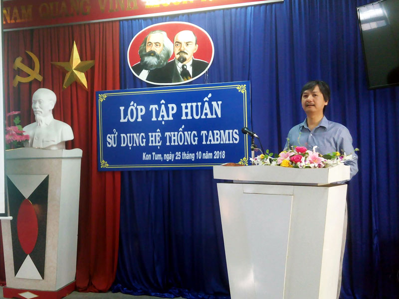Sở Tài chính Kon Tum tổ chức tập huấn sử dụng hệ thống TABMIS năm 2018