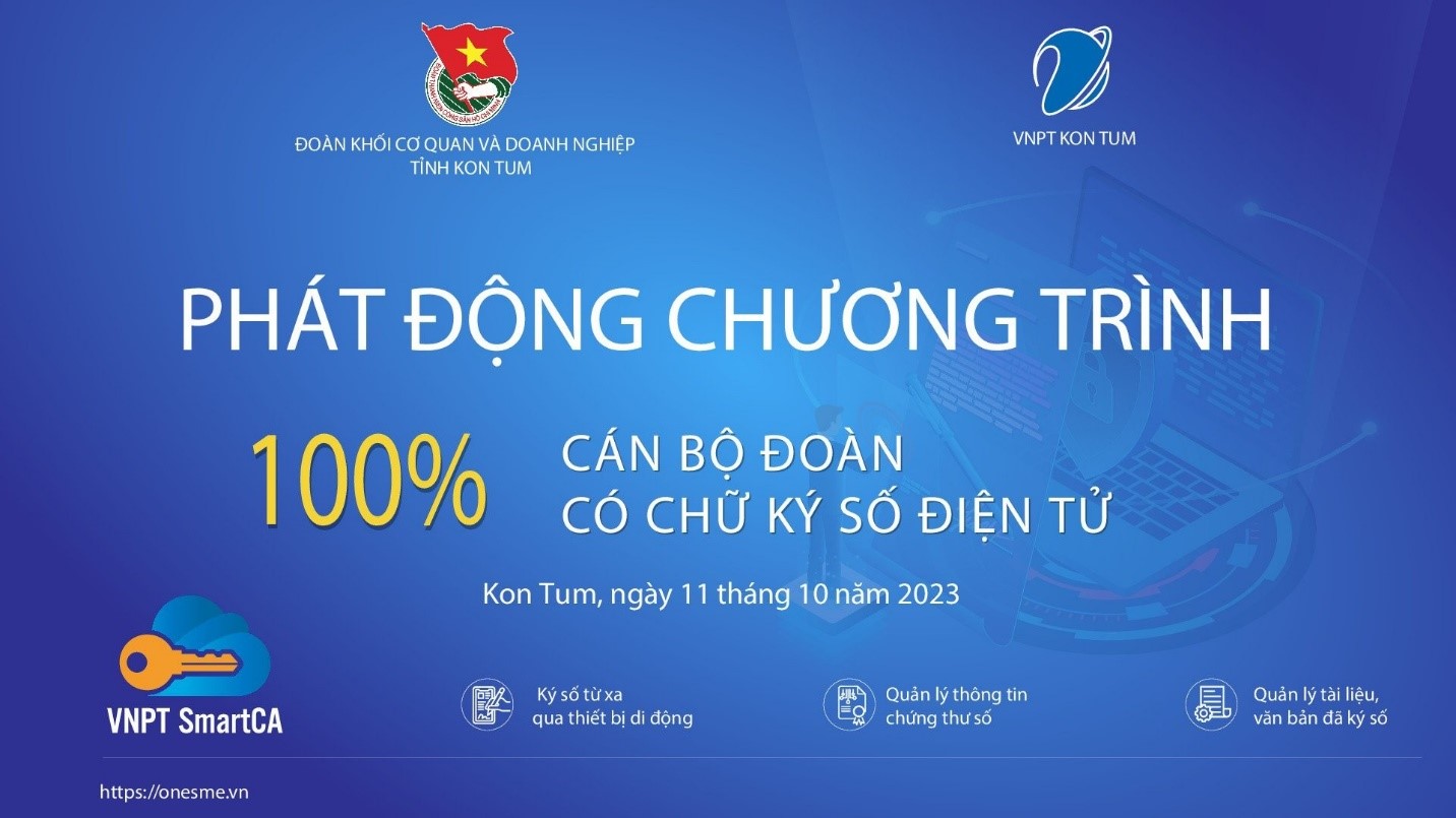 Đoàn viên Chi đoàn Sở Tài chính tỉnh Kon Tum tham dự buổi phát động Chương trình 100% cán bộ đoàn có chữ ký số
