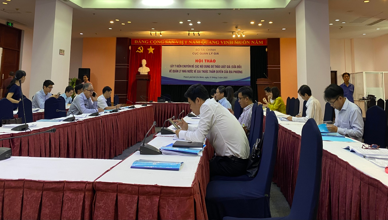 Hội thảo chuyên đề của Bộ Tài chính về nội dung quản lý Nhà nước về giá thuộc thẩm quyền địa phương tại dự thảo luật giá