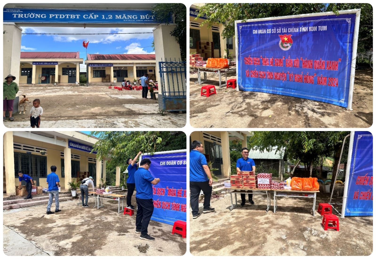 Chi đoàn Sở Tài chính đã tiến hành tổ chức thực hiện Chiến dịch "Mùa hè xanh" gắn với "Hành quân xanh" tại thôn Kô Chăk, xã Măng Bút, huyện Kon Plông, tỉnh Kon Tum