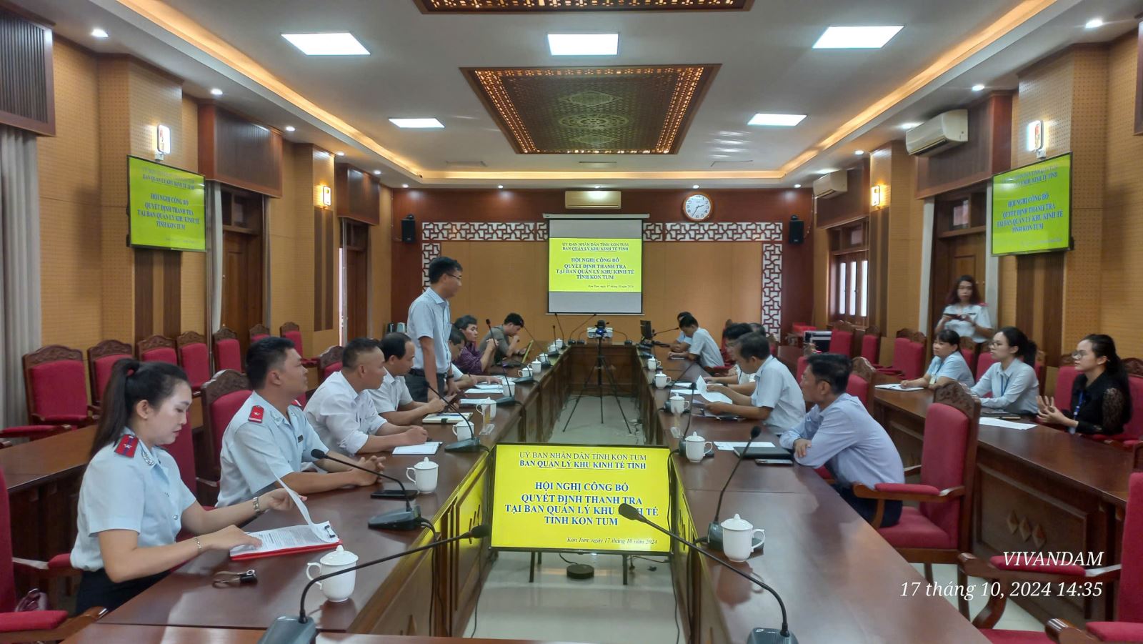 Công bố Quyết định thanh tra của chuyên ngành Kế hoạch và Đầu tư đối với Ban Quản lý Khu kinh tế tỉnh Kon Tum